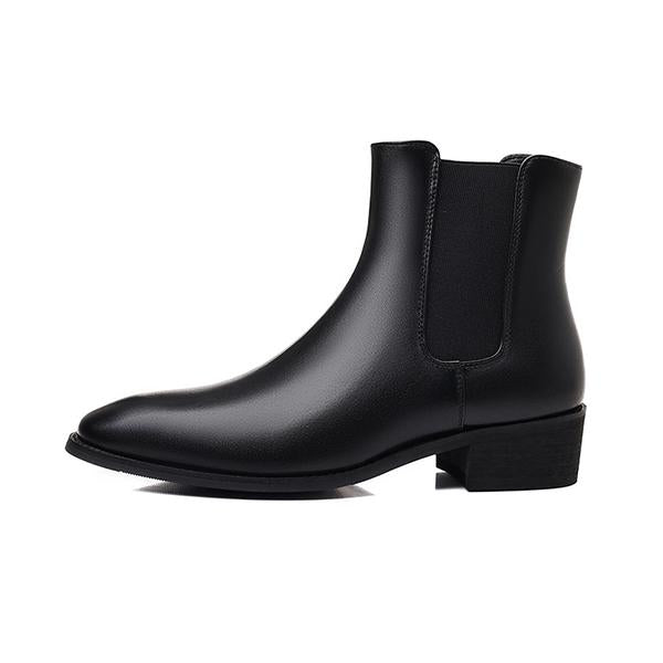 MEN'S FASHIONABLE CHUNKY HEEL CHELSEA BOOTS 29654413S