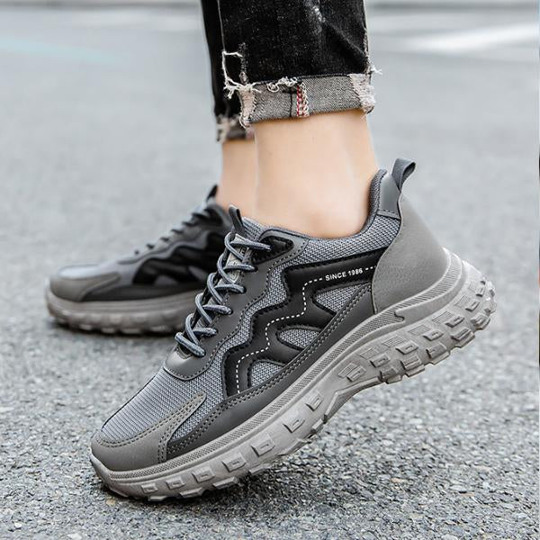 MEN'S STYLISH LACE-UP CASUAL RUNNING SHOES 93152537S