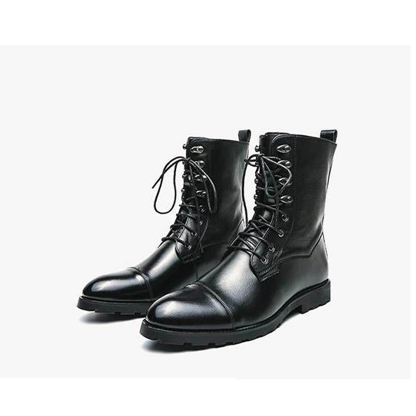 MEN'S RETRO PERSONALIZED LACE UP LEATHER BOOTS 63611355YL