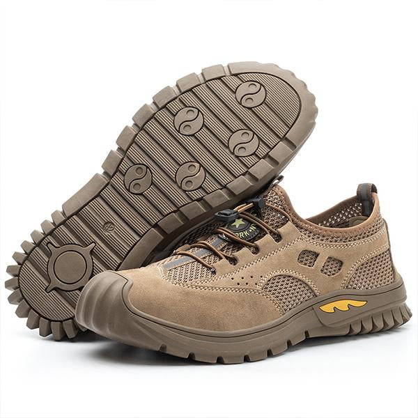 MEN'S BREATHABLE TENDON SOLE LABOR PROTECTION SHOES 90263987S