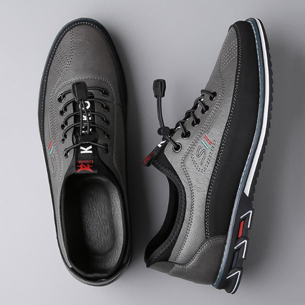 MEN'S CASUAL CONTRAST COLOR EMBROIDERY CASUAL SHOES 26654633S