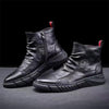 MEN'S CASUAL CONVENIENT SIDE ZIPPER ANKLE BOOTS 68818334S