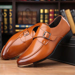 MEN'S CASUAL BELT BUCKLE BUSINESS DRESS SHOES 89502071S