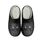 MEN'S HALLOWEEN SKELETON COTTON SLIPPERS 82745095YL