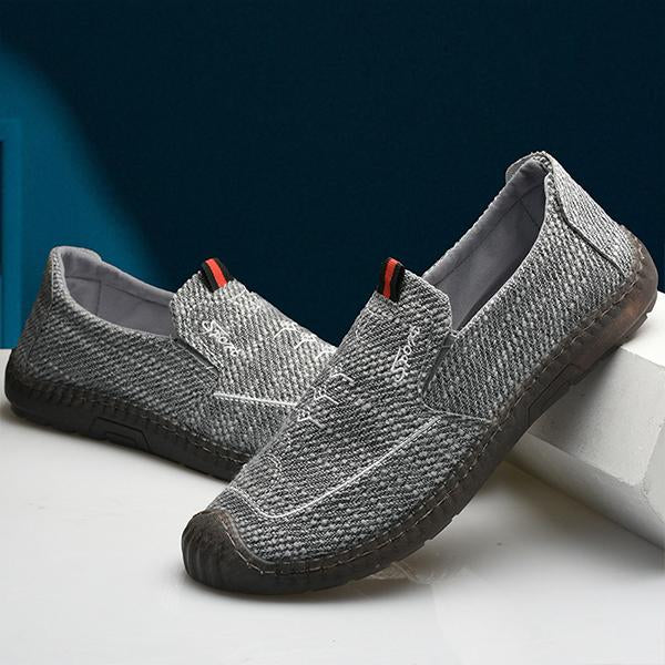 MEN'S SLIP-ON BREATHABLE RUBBER SOLE CASUAL SHOES 80490287S