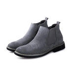 MEN'S SUEDE LEATHER CHELSEA ANKLE BOOTS 52487314YL