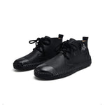 MEN'S RETRO LACE UP ROUND TOE BOOTS 88049053YL