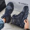 MEN'S RETRO DENIM THICK SOLE WORK STYLE BOOTS 62269045S