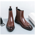 MEN'S CLASSIC ELEGANT CHELSEA LEATHER BOOTS 45359478YL