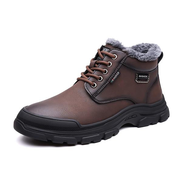 MEN'S CASUAL PLUSH LINED OUTDOOR SNOW BOOTS 37162775S