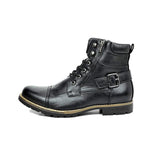 MEN'S METAL DOUBLE ZIPPER MOTORCYCLE MARTIN BOOTS 25599294S