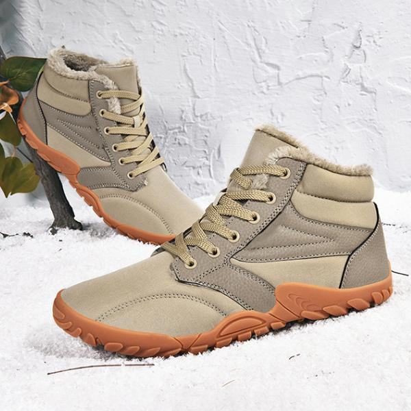 MEN'S CASUAL LACE-UP NON-SLIP HIGH-TOP SNOW BOOTS 09592876S