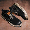 MEN'S LACE-UP CASUAL RETRO WORK STYLE BOOTS 84014659S