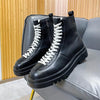 MEN'S STYLISH LACE-UP THICK-SOLED WORK STYLE BOOTS 78442838S