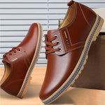 MEN'S LACE-UP BREATHABLE CASUAL BUSINESS SHOES 84632855S