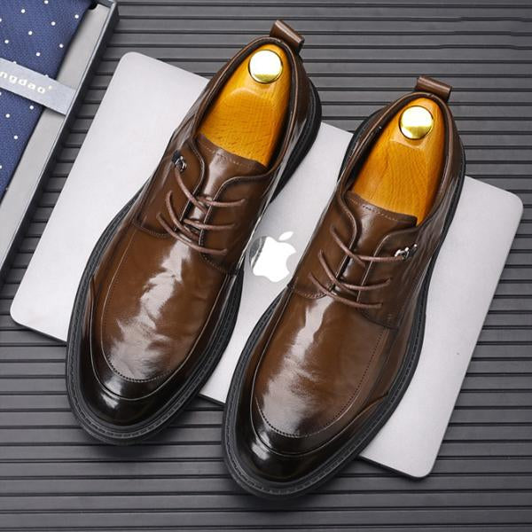 MEN'S BUSINESS CASUAL THICK-SOLED DRESS SHOES 74204425S