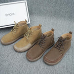 MEN'S RETRO SOFT-SOLED CASUAL LACE-UP BOOTS 71632708S