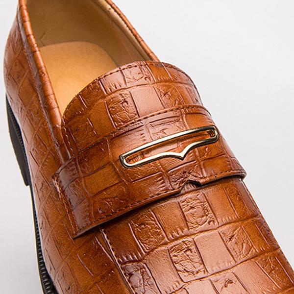 MEN'S STYLISH STONE PATTERN ELEGANT DRESS SHOES 98464768S