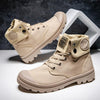 MEN'S BREATHABLE CANVAS HIGH TOP MARTIN BOOTS 22140188S