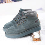 MEN'S CASUAL SUEDE RUBBER SOLE LACE UP SNOW BOOTS 65561595S