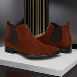 MEN'S BUSINESS NUBUCK LEATHER CHELSEA BOOTS 35751575S