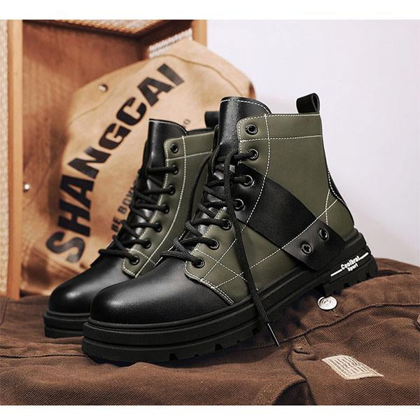 MEN'S CASUAL MEDIUM TOP LACE-UP BOOTS 18065057YL