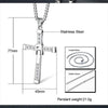 MEN'S CROSS PENDANT TITANIUM STEEL NECKLACE 96610413S