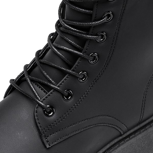 MEN'S COMFORTABLE FAUX FUR OUTDOOR LACE UP BOOTS 86143505YL