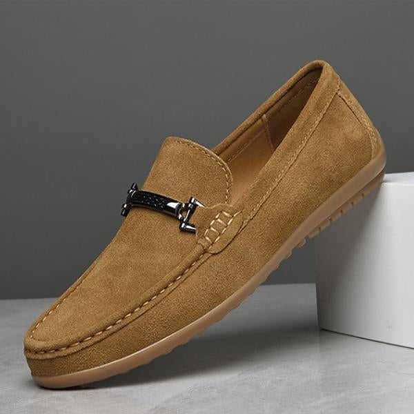 MEN'S SUEDE SLIP-ON FLAT DRIVING CASUAL SHOES 40005325S