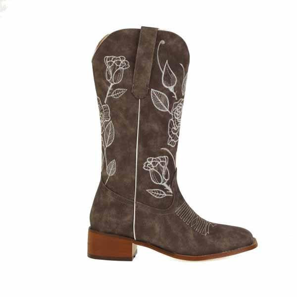 MEN'S RETRO EMBROIDERED WESTERN COWBOY BOOTS 47449126YL