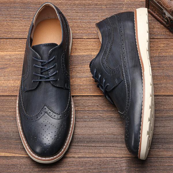 MEN'S ULTRALIGHT BROGUE CASUAL RETRO SNEAKERS 70078095S