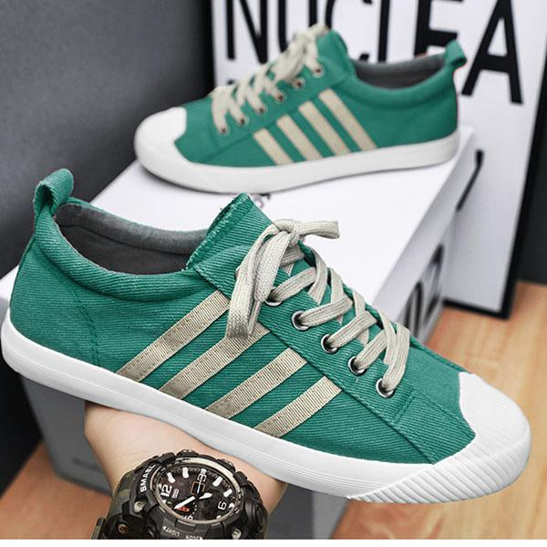 MEN'S CASUAL BREATHABLE LACE-UP DECK SHOES 19314481YL