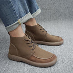 MEN'S RETRO SOFT-SOLED CASUAL LACE-UP BOOTS 71632708S