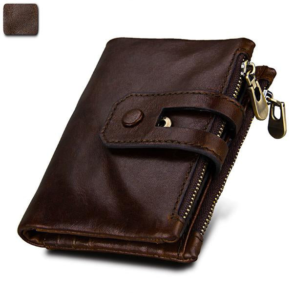 ANTI-THEFT ZIPPER RETRO CASUAL WALLET 94446781S