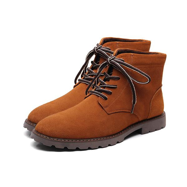 MEN'S CASUAL NUBUCK SUEDE LACE-UP BOOTS 53304863S