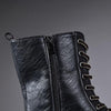 MEN'S CASUAL PATCHWORK ZIP-UP MOTORCYCLE BOOTS 32732082S