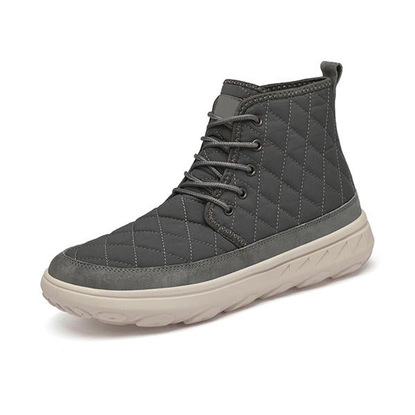 MEN'S LACE UP PLUSH CASUAL HIGH TOP SNOW BOOTS 75362708S