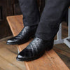 MEN'S VINTAGE CROCODILE PRINT WESTERN COWBOY BOOTS 32791869S