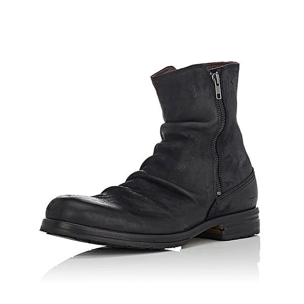 MEN'S RETRO SIDE ZIPPER CASUAL ANKLE BOOTS 63057673S