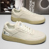 MEN'S BREATHABLE CASUAL THICK SOLE LINEN CANVAS SNEAKERS 42339517S