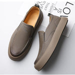 MEN'S CASUAL THICK SOLED WIDE LAST LOAFERS 02474405YL