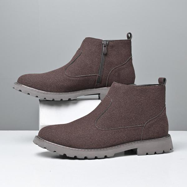 MEN'S STYLISH SUEDE HIGH TOP CHELSEA BOOTS 00719258S