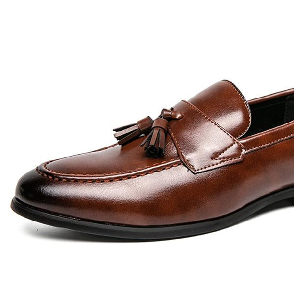 MEN'S BUSINESS RETRO FORMAL LEATHER SHOES 06436596YL