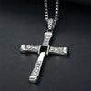 MEN'S CROSS PENDANT TITANIUM STEEL NECKLACE 96610413S