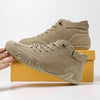 MEN'S STYLISH SOLID COLOR LACE UP CASUAL BOOTS 79752243YL