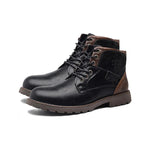 MEN'S RETRO CASUAL CONTRAST LACE-UP BOOTS 65306566S