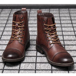 MEN'S POINTED RETRO LACE UP BOOTS 90169516YL