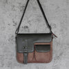 MEN'S MATTE LEATHER MULTI-POCKET MESSENGER BAG 06591414S