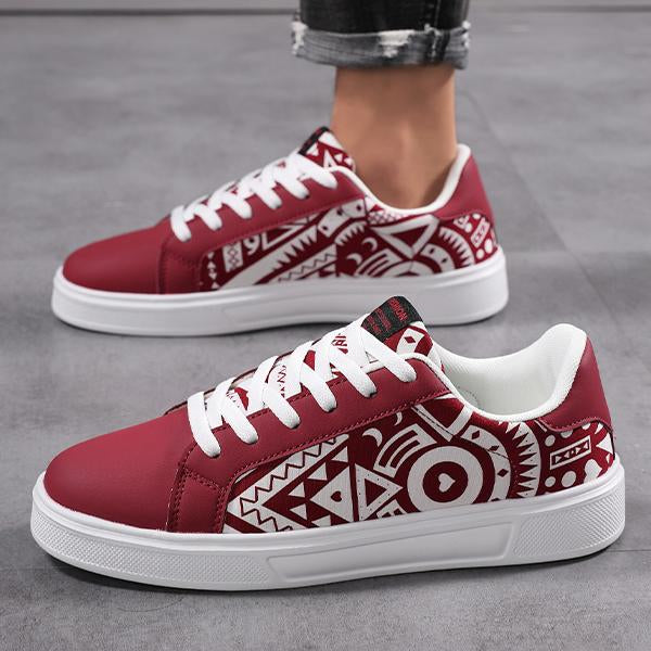 MEN'S STYLISH GRAFFITI CANVAS CASUAL SHOES 43561142S