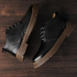 MEN'S CASUAL LACE-UP BUSINESS LEATHER SHOES 95098761S